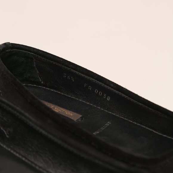LOUIS VUITTON Suede Leather Ballet Flats - Picture 3 of 9